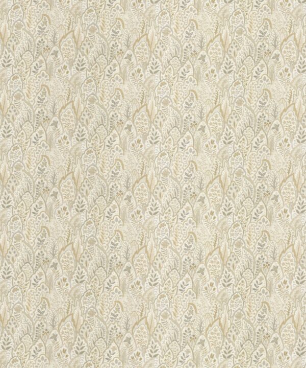 Pure Fine Fabric By Asian Paints Darwin BLOOMSBURY FAWN - Kindom Of Curtains