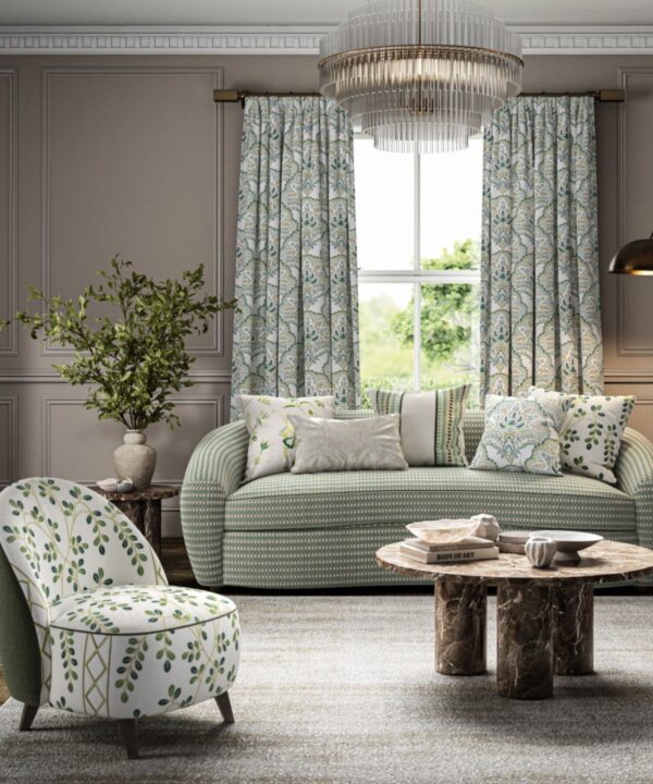 Pure Fine Fabric By Asian Paints Munro CAROUSELL CREATIVE 3 - Kindom Of Curtains