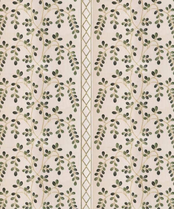 Pure Fine Fabric By Asian Paints Munro CAROUSELL EMERALD - Kindom Of Curtains